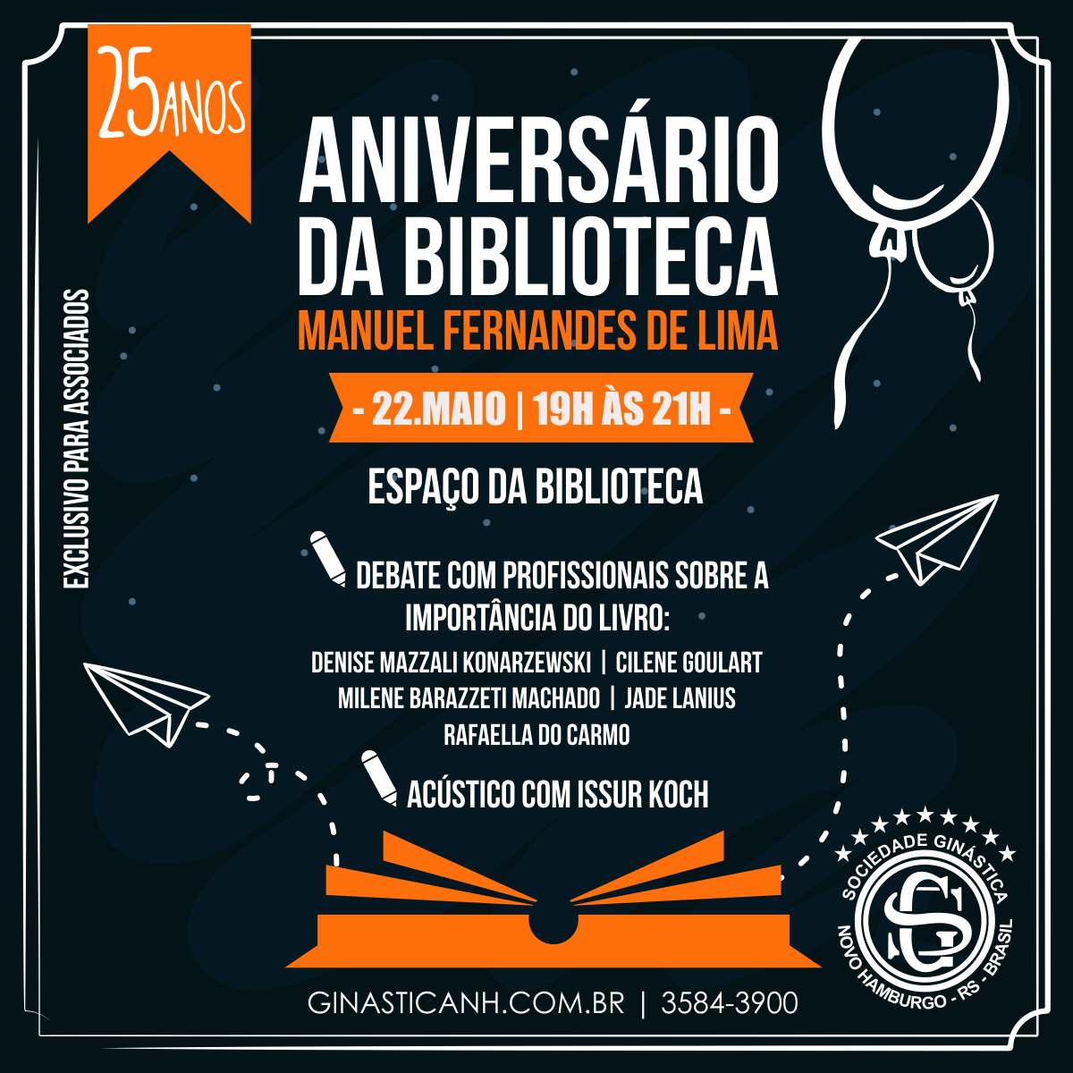 Biblioteca da Ginástica comemora 25 anos