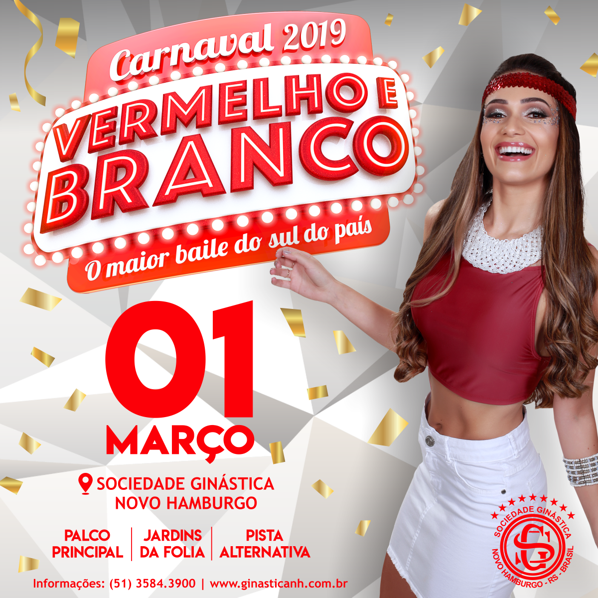 Vermelho & Branco 2019: o maior baile de carnaval do sul do país